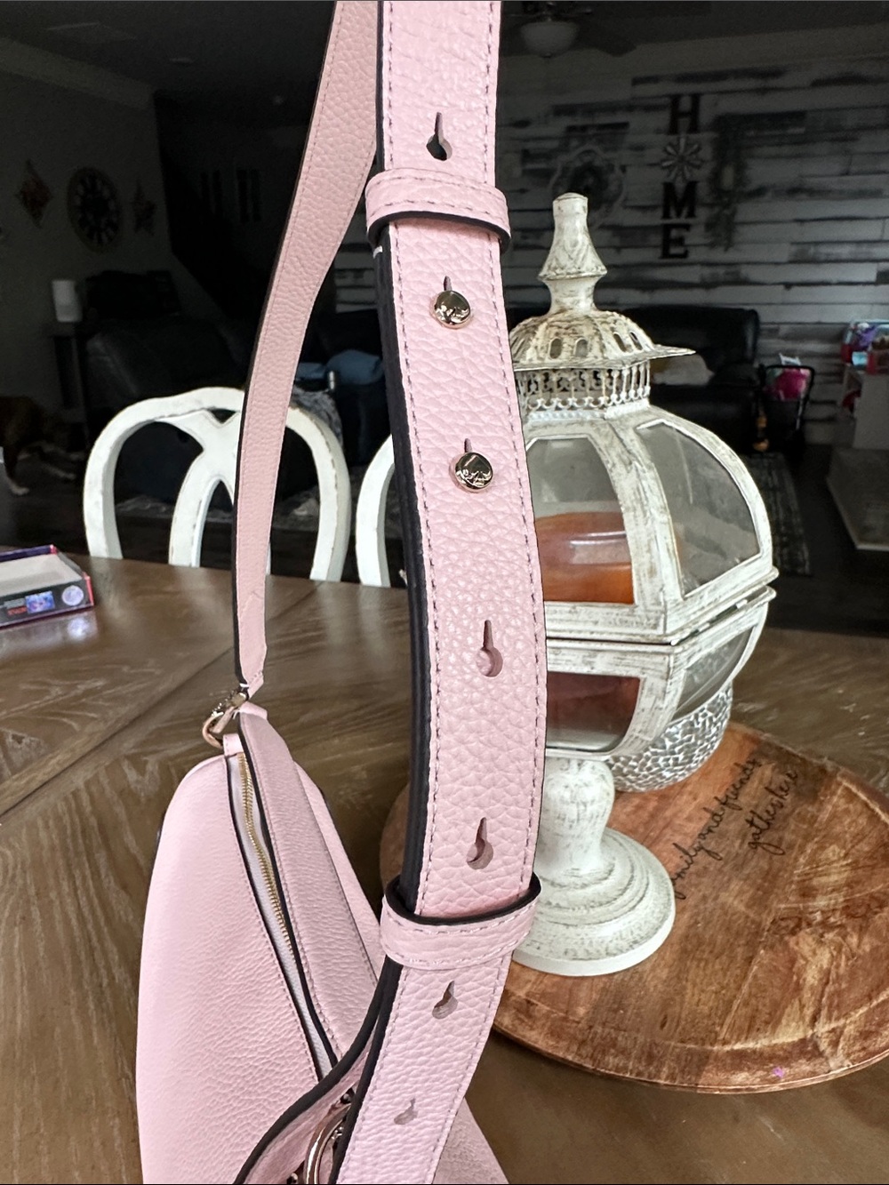 kate spade Pale Pink Pebbled Leather Crossbody Bag - Picture 12 of 12